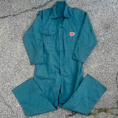 Vintage Buckeye 1970s Work Mechanic Coveralls Green Large Michael Myers Rare • $36.54