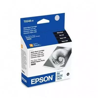 T054820 Epson OEM Matte Black Ink For R800 R1800 T0548 • $13.50