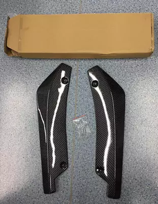 £8.59 • Buy 2X Carbon Fiber Accessories Rear Bumper Lip Diffuser Splitter Canard Protector