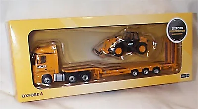 Mercedes Actros Semi Low Loader JCB & Lodall Lorry 1:76 Scale Diecast 76MB012 • $70.81