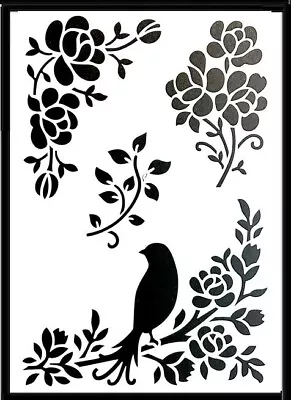 Stencil Large Layering Stencil 26cm X 18cm ~bird On Tree • $8.50