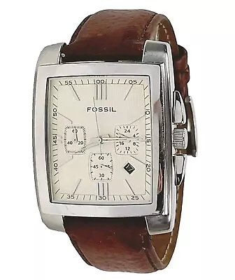 Fossil Arkitekt Watch FS-4331 Mens Chronograph Watch Overall 10.25  Working! • $24.95