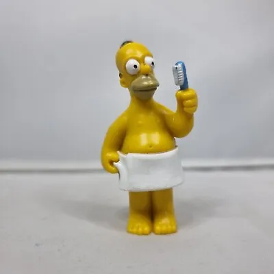 1999 FOX The Simpsons - Homer - Mini Figure Toy 2  Doll VTG Towel/ Toothbrush • £5.99