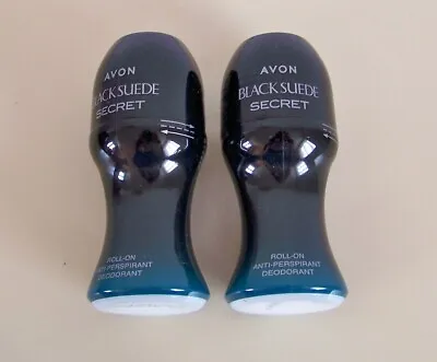 £6.99 • Buy Avon Black Suede Secret Roll-On Anti-Perspirant Deodorant - 50ml X 2 New (17)