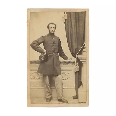 Civil War CDV Of Private From Company B 44th Massachusetts — Higgins & Collier • $85