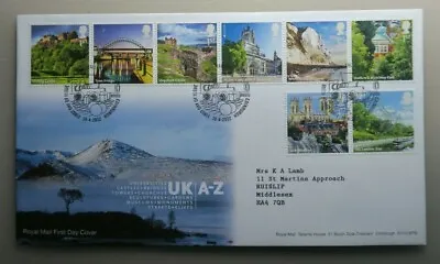 2012 SUPERB ROYAL MAIL FDC - UK A To Z STAMPS STIRLING TO LONDON ZOO - EDINBURGH • £1.75