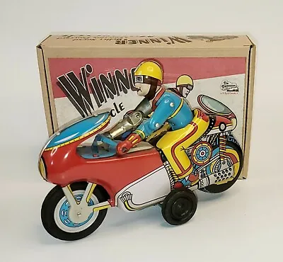 Tin Treasures Winner Motorcycle Bullet Sound Friction Powered In Original Box • $89