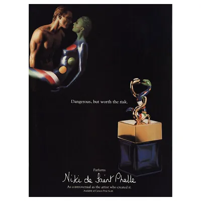 1983 Niki De Saint Phalle: Dangerous But Worth The Risk Vintage Print Ad • $7.50