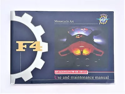 MV AGUSTA  F4 750 Sr-sr 1+1ORIGINAL FACTORY OWNERS MANUAL PRINTED  JANUARY 2004 • $372.57