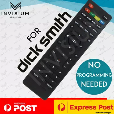  DICK SMITH DSE TV REMOTE CONTROL FOR SELECTED GE68 GE69 GE71 Models NO SETUP • $11.50