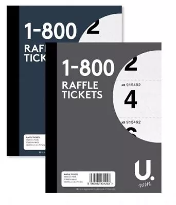 Raffle Tickets 1-800 - Tombola Draw / Raffle Numbered Tickets • £11.94