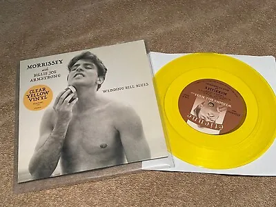 MORRISSEY  WEDDING BELL BLUES  7-inch YELLOW VINYL M/M • $30