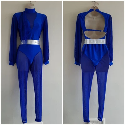 £130 • Buy Catsuit With Mesh Legs/arms And Belt Plainwear/Starter  For Freestyle/dance