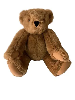 Vermont Teddy Bear Company 16” Stuffed Plush Bear Brown Jointed Poseable (READ) • $9.89