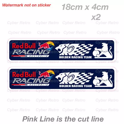 Holden Old Logo Red Bull Racing Australia Vinyl  Sticker  • $8.50