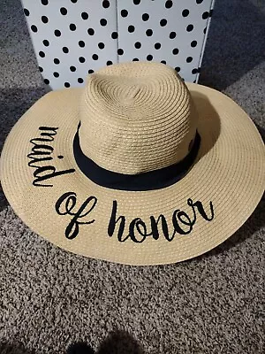 C. C. Maid Of Honor Floppy Beach Sun Hat. Embroidered.  • $12.49