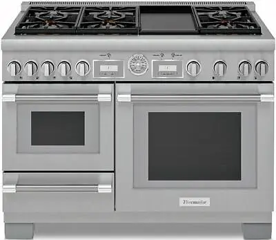 Thermador 48  Pro Grand Stainless Steel Home Connect Dual Fuel Range PRD48WDSGU • $12999