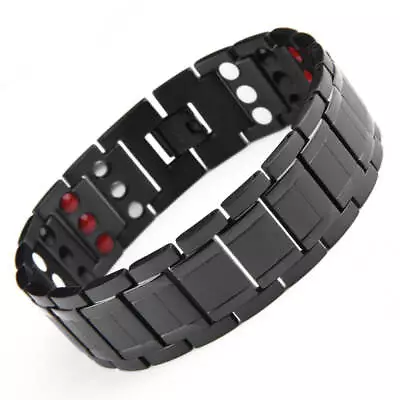 Thick Titanium Magnetic Bracelet Men Arthritis Pain Relief Energy Birthday Gift • $42.70