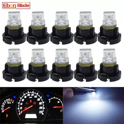 10 X T3 1SMD Car Neo Wedge LED Bulbs Cluster Instrument Dash Climate Base White • $7.99