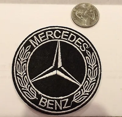 Mercedes Benz  Logo/ Emblem Embroidered Iron On Patches. 3  Round Nice! • $6.25