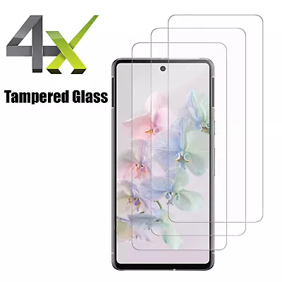 4 PACK Premium 2.5D Tempered Glass Screen Protector For Google Pixel 7 7a 6 6a 8 • £4.21