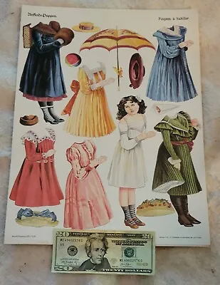 Set 6 French Paper Doll Sheets Vintage Stuttgart • $35