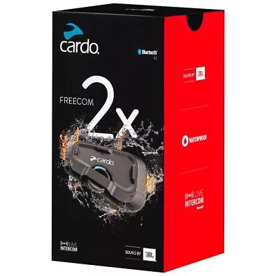 Cardo Freecom 2X Single Headset Motorcycle Intercom Scala Rider Bluetooth JBL • $244