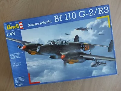 Revell 04530 - Wwii German Messerschmitt Bf110 G-2/r3 - 1/48 Scale Model Kit • £28.75
