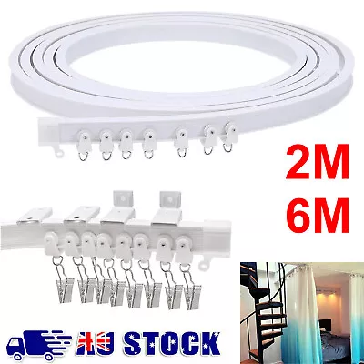 Flexible Caravan Curtain Track Bendable Straight Window Ceiling Slide Rod Rail~ • $21.59