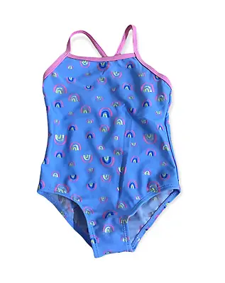 £3.99 • Buy NEW Baby Girls Swimming Costume Rainbow Purple Babies Swimsuit Swim Suit