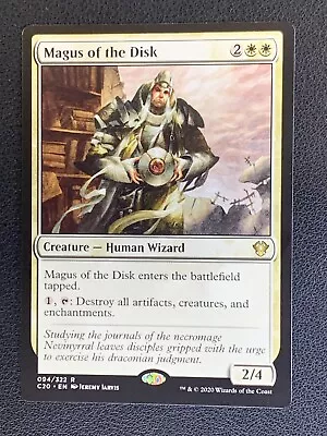 Magus Of The Disk 094/322 Rare Non Foil Commander 2020 MTG • $8.96