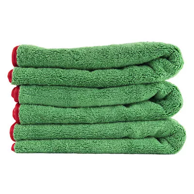 Chemical Guys MIC99503 - Fluffer Miracle Green Towel W/ Banded Red Edges (3 • $19.99
