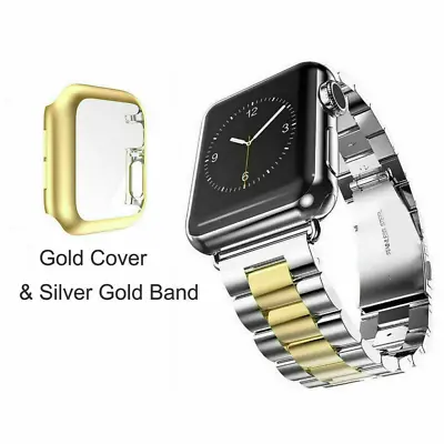 $16.99 • Buy Metal IWatch Strap Band Case　For Apple Watch Series 7 6 5 4 3 2 1 SE 41mm 45mm