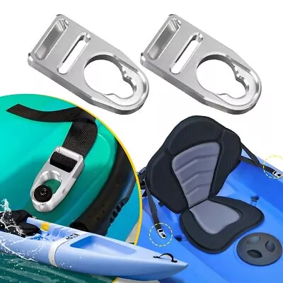 2pcs Aluminum For Kayak Seat Strap Replacement Buckle Clip Lifetime Emotion AN • £8.99