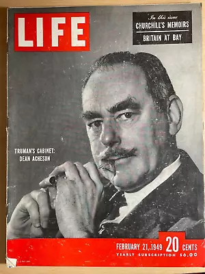 LIFE MAGAZINE February 21 1949 Winston Churchill's Memoirs • $10