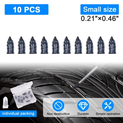$5.59 • Buy Car Tubeless Vacuum Tyre Puncture Repair Kit Screw Nails Tire Patch Plug Fix New
