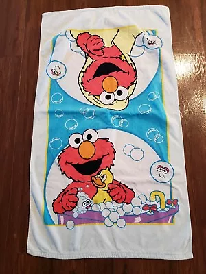 2008 Sesame Street ELMO Muppets Bath Towel Child's 40  X 23 1/2 • $19.98