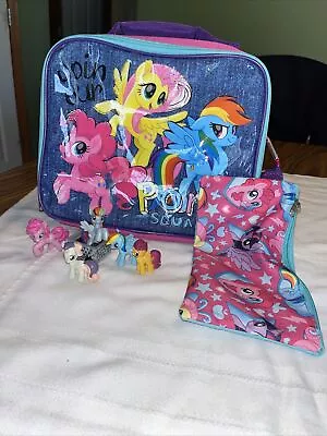 My Little Pony “JOIN OUR PONY SQUAD” Lunch Box Pencil Holder And 5 MLP MINI’s!! • $17.50