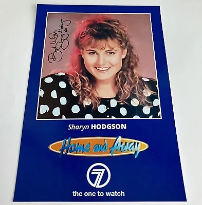 SHARYN HODGSON *Carly Morris* Signed HOME And AWAY Cast Fan Card NEW • £9.99