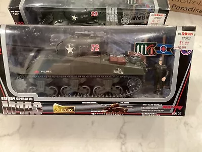 New Ray 1:32 M4A3 Battery Operated Sherman Tank Diecast & Plastic (#72 Or #23) • $19.95