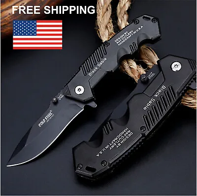 Folding Knife Pocket Knife Spring Open Assisted Survival Tactical Knife 8  • $12.95