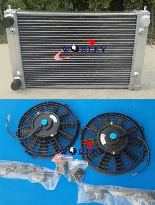 $175 • Buy Radiator + FAN For VW Golf GTI MK1 MK2 Scirocco Rabbit Caddy 1.6 1.8 8V 80-91 MT