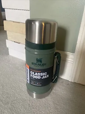 Stanley Classic Stainless Steel Vaccum Insulated Food Jar Hammertone Green 1 QT • $32