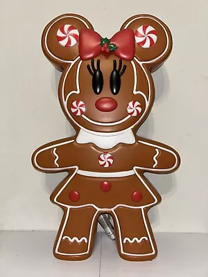 24  Gingerbread Minnie Mouse Christmas Outdoor Décor Blow Mold LED Lighted • $59.95