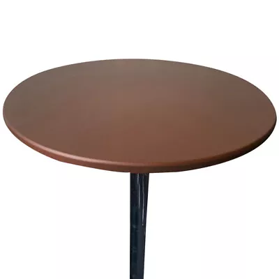 Round Fitted Table Cloth Table Protector Table Cover Backed Vinyl Tablecloth❀ • $10.92