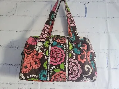 Vera Bradley Satchel Handbag Purse Retired Color LOLA 2 Handle Zip Top Closure • $17.98