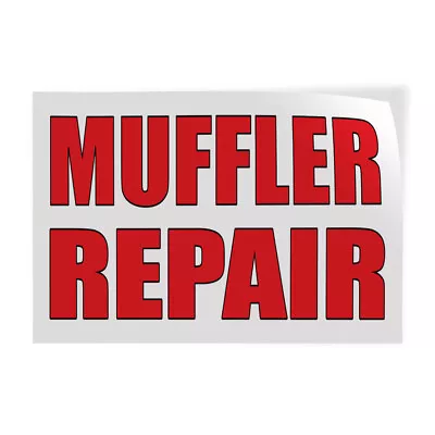 Decal Stickers Muffler Repair Auto Body Shop Car Repair B Vinyl Store Sign Label • $36.99