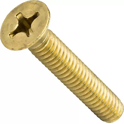 8-32 Flat Head Countersink Machine Screws Solid Brass Phillips Drive All Lengths • $12.07