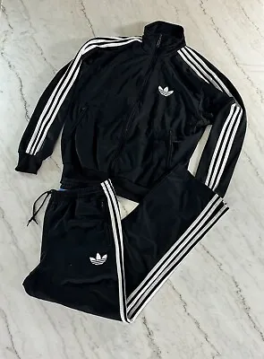 Adidas Originals ADI-Firebird Tracksuit Black Jacket Size Medium Pants 2011 • $125