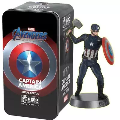 Marvel Avengers Endgame Heavyweights Collection - Captain America Metal Statue • £52.99